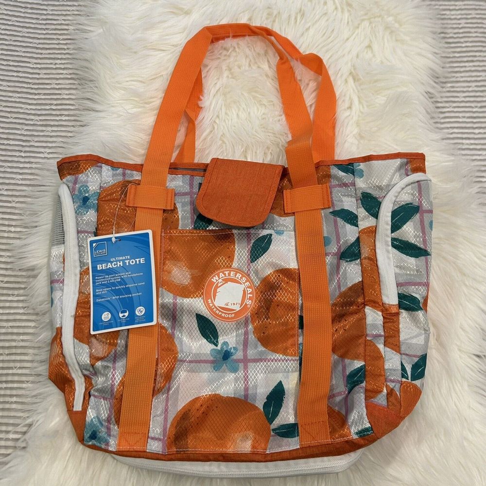 Lewis N. Clark Waterproof Ultimate Beach Tote W/RFID Blocking Pocket